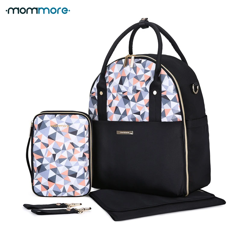 mommore Baby Nappy Bag with Changing Pad Baby Diaper Backpacks Mummy Diaper Bags Multifunctional ...