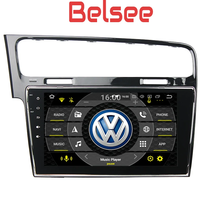 

Belsee forVW for Volkswagen Golf 7 MK7 2013 2014 2015 2016 Android 8.0 Car DVD Radio Player Head Unit Stereo Navigation System