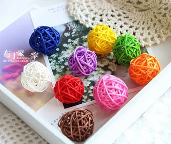 

Free shipping! 9pcs/lot L/M/S Rattan Ball Set Home Desk Decoration Plant Home & Christmas holiday Decor Photo Props