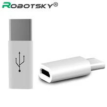 Robotsky type C Мужской микро USB Женский конвертер USB-C синхронизации данных адаптер для Xiaomi 6 4S OnePlus Two Nexus 5X6 P Letv 2 2pro