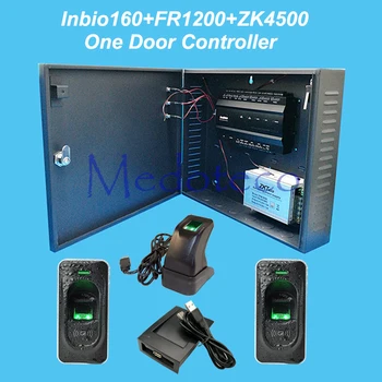 

ZK inbio160 door access control panel fingerprint and RFID access control system+12V5A battery function power supply +FR1200
