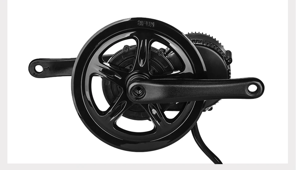 Excellent BAFANG 36V 250W Mid Drive Motor Bafang BBS01 8FUN Electric Bicycle Motor Kits Mid Drive Bafang BBS01B Motor Kit C18 Display 5