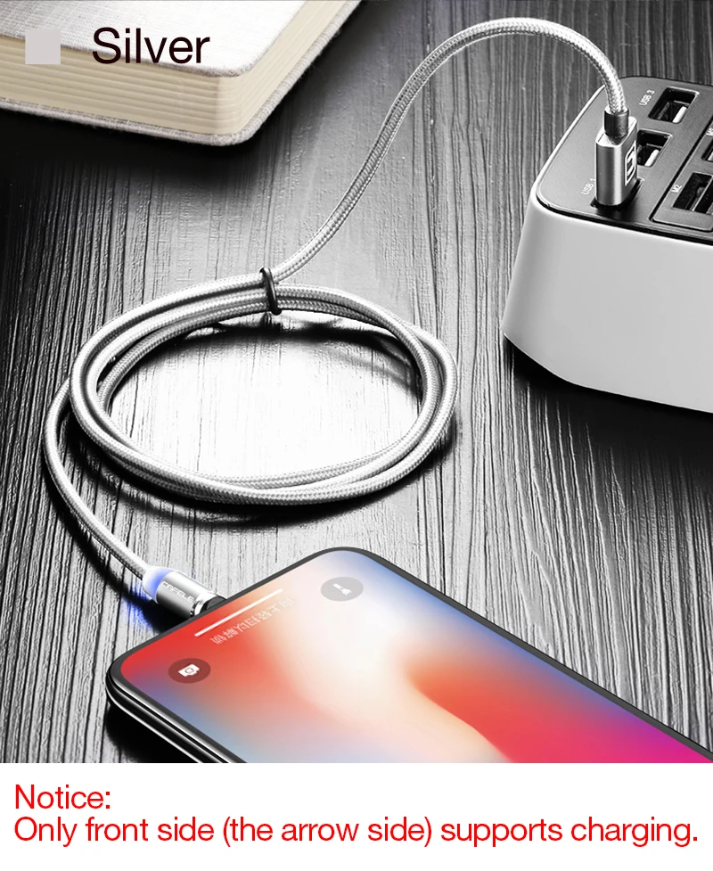 Cafele Светодиодный магнитный usb-кабель для iphone X Xs Max samsung S9 huawei Xiaomi USB кабель для IOS Micro type c USB порт 2A заряднеое устройство