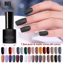 NEE JOLIE 7,5 мл матовый лак для ногтей эффект ногтей цветной лак для ногтей маникюр Быстросохнущий лак для ногтей лак для пальцев