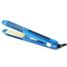 2 в 1 регулировка температуры влажный и Сухой Быстрый нагрев не повредит волосы Профессиональный Выпрямитель для волос и бигуди плоский Утюг