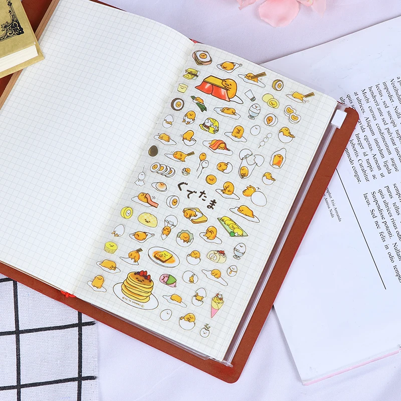 

1 PC Transparent Cute Lazy Egg Cartoon Stationery Stickers Diary Sticker Decor PVC Stationery DIY Stickers