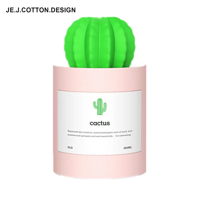 280ML Cactus Ultrasonic Air Humidifier Aromatherapy Mist Maker for Home Appliances USB Diffuser Aroma Air Freshener Mini Fogger 280ML Cactus Ultrasonic Air Humidifier Aromatherapy Mist Maker for Home Appliances USB Diffuser Aroma Air Freshener Mini Fogger