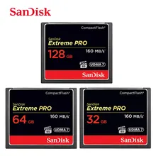 SanDisk Extreme Pro CompactFlash 1067X cf-карта 32 Гб 64 Гб 128 ГБ R-160MB/с высокоскоростная флэш-карта VPG65 для видео 4K и Full HD