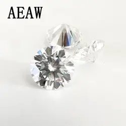 Муассанит без огранки 4 шт Круглые 4 мм и 1 шт 0.5ct изумрудные и 1 шт Груша Форма 2ct GH цвет