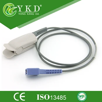 

Free Shipping for Nellcor DS-100A Nellcor Oximax 9pin Reusable adult finger clip spo2 probe sensor,1m