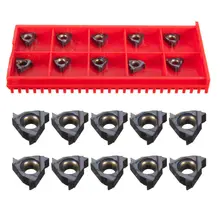 10Pcs/Set 1/4 Inch 11ER A60 Carbide Inserts for SIR/SNR Internal Threading CNC Blade Best Promotion