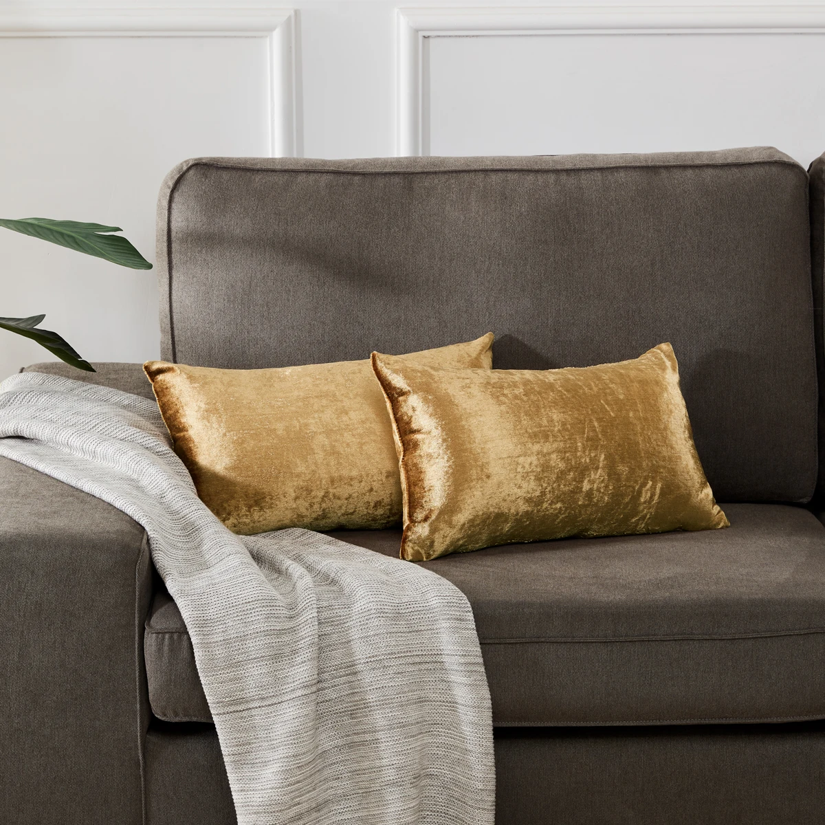 Домашний декор бархатные квадратные прямоугольные поясничные подушки для дивана золотисто-желтые подушки с наполнением для спальни подушки для дивана
