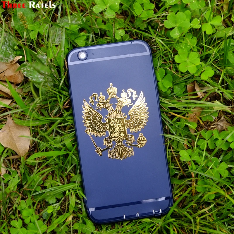 Three Ratels MT 017 9.2*8см 5.2*6 Герб России двуглавый орел Крутые никель металлические