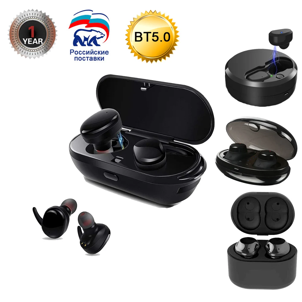 

Sago Newest Wireless Eeadphones Bluetooth 5.0 Stereo HD Wireless Earbuds With Mic Binaural Call Auto Pairing For IOS And Android