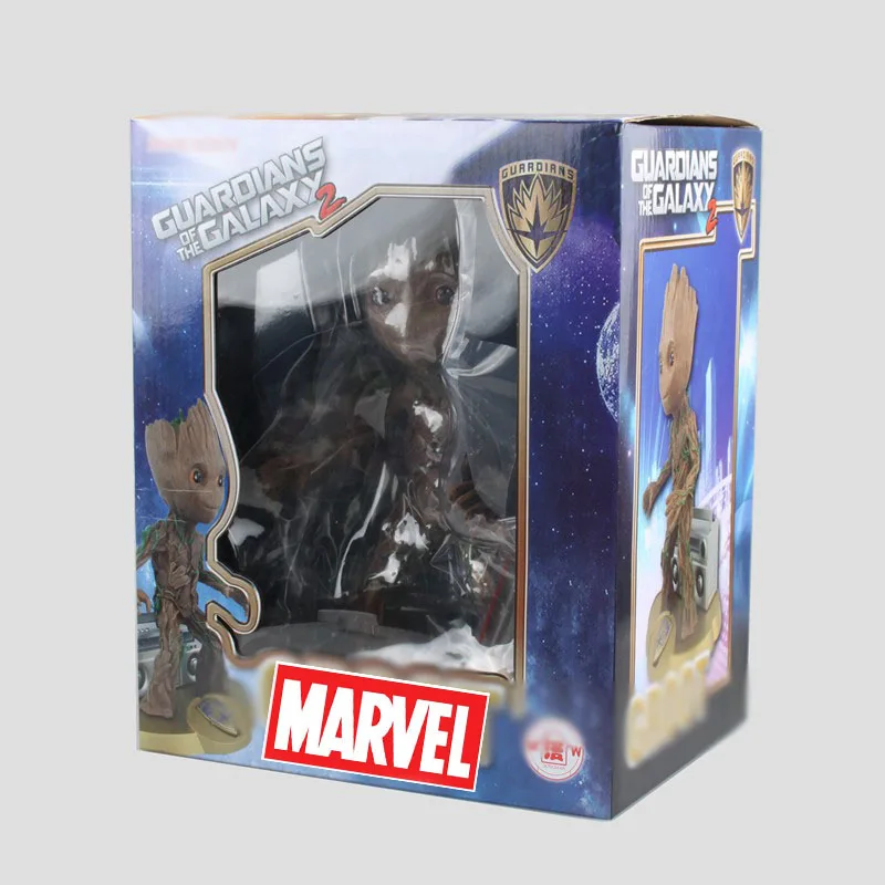 Marvel Guardians of The Galaxy Мстители дерево человек с радио музыкальная шкатулка Verison