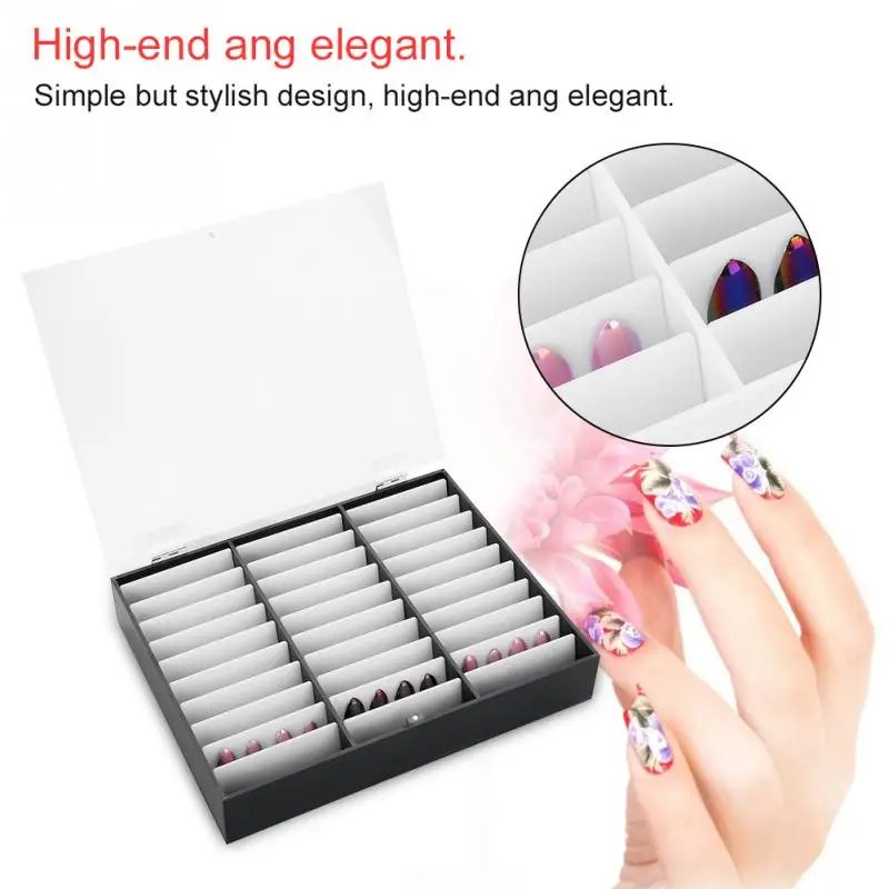 Aliexpress.com : Buy Nail Art Makeup Tools Organizer Storage Box Nail ...