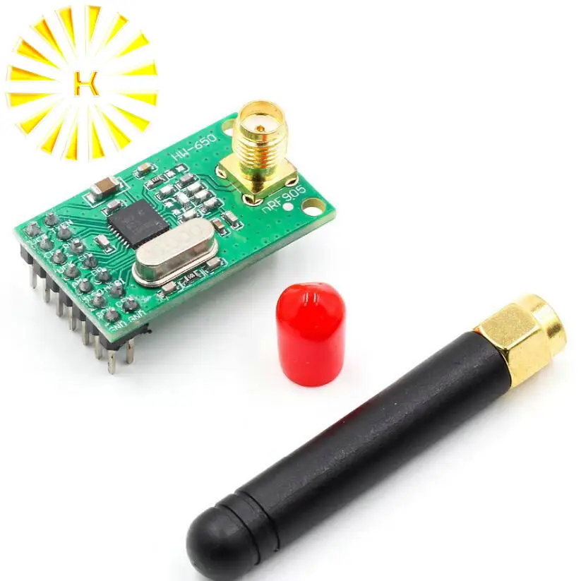 NRF905 модуль беспроводного приемопередатчика плата приемника NF905SE с антенной FSK GMSK