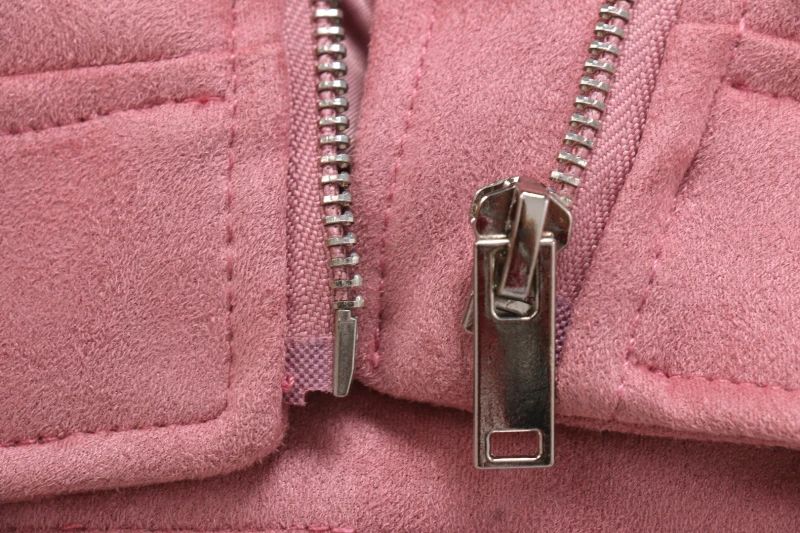 Розовая Женская крутая замшевая куртка с кисточками, весна, женские шикарные короткие пальто, мото-байкерские панк Куртки, Европейская Женская верблюжья верхняя одежда