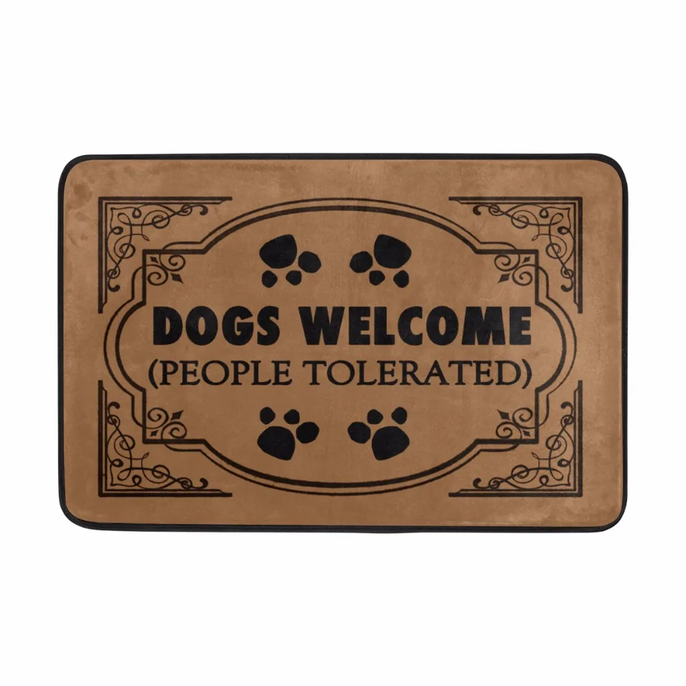 Funny Entrance Welcome Doormat DOGS WELCOME Floor Mat Kitchen Rugs Bedroom Carpets Decorative Stair Felpudo Home Decor Crafts Funny Entrance Welcome Doormat DOGS WELCOME Floor Mat Kitchen Rugs Bedroom Carpets Decorative Stair Felpudo Home Decor Crafts
