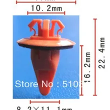 100 шт., пластиковые крепления для колесной арки, формовочный зажим с упаковочной крышкой для toyota 75397-35010 или 75395-35070
