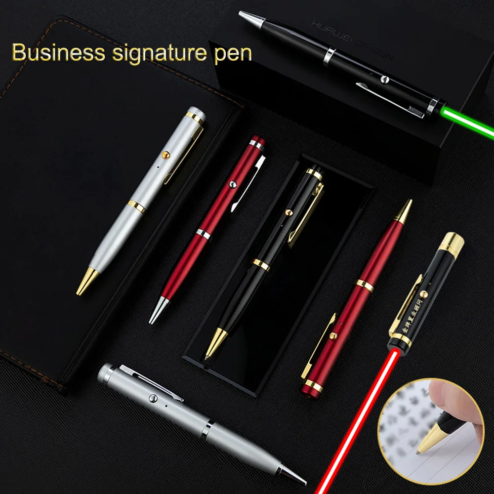 CWLASER 532nm USB зарядка зеленая лазерная указка ручка с шариковой ручкой и зажимом (3