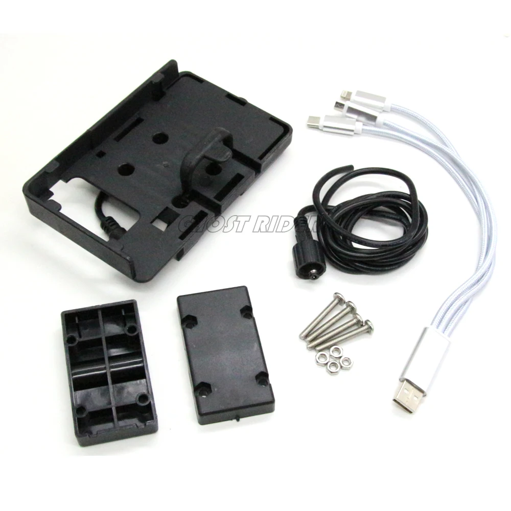 

Motorcycle USB Charger Mobile Phone Holder Stand Bracket for BMW R1200GS LC&Adventure 2014 2015 2016 2017 for S1000XR R1200RS