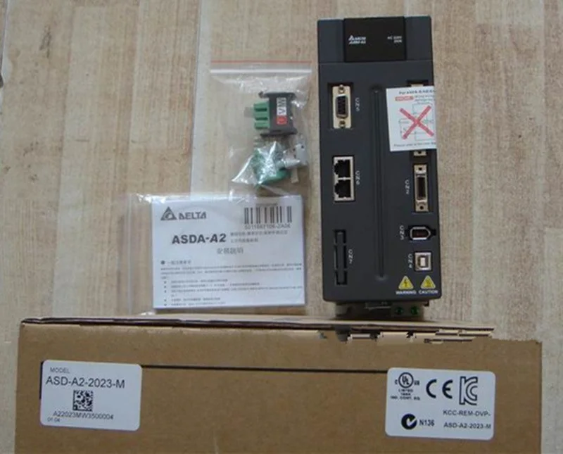 ECMA-E11820RS + ASD-A2-2023-M DELTA CANopen AC Серводвигатель наборы 2.0kw 2000rpm 9.55Nm 180 мм Рамка |