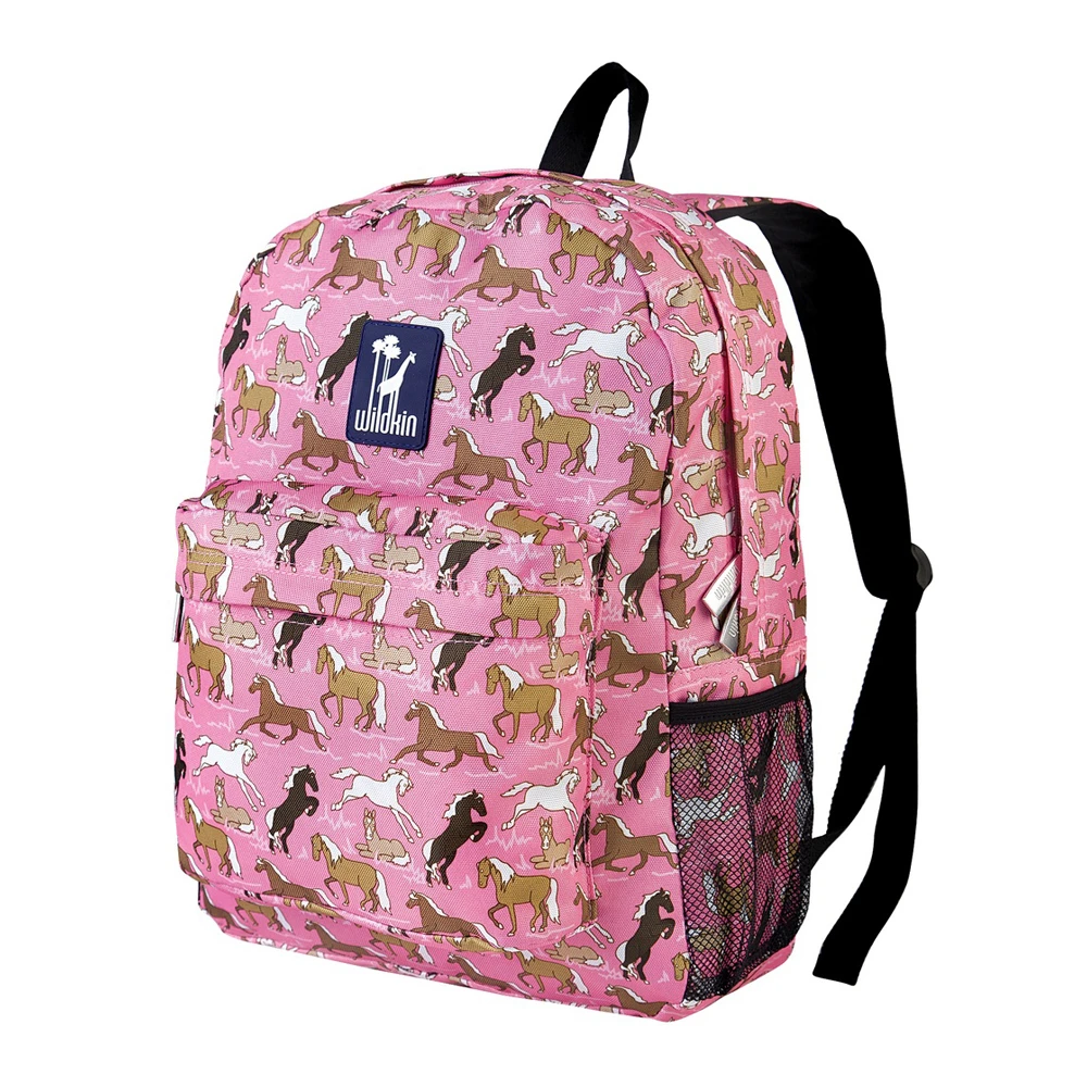 Wildkin Horses in Pink Crackerjack Backpack Pink