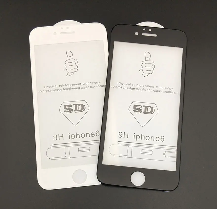 Hardness-5D-Curved-Edge-Full-Cover-Tempered-Glass-for-iPhone-X-6-glass-For-iPhone-6s