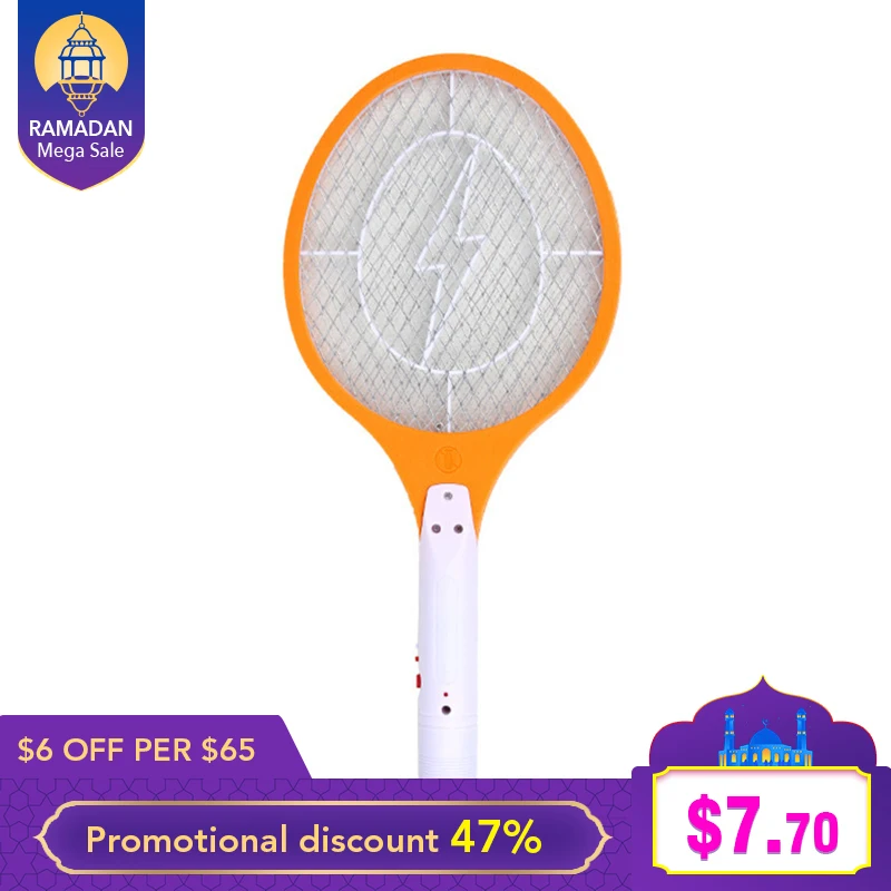 

CLAITE 3 Layers Rechargeable Electric Mosquito Swatter Fly Bug Zapper Racket Insects Bug Wasp Zapper Fly Mosquito Killer AC 220V