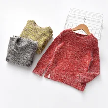 Детские мохеровые свитеры; свитера для мальчиков; детский пуловер; сезон весна-осень; вязаный Топ для маленьких девочек; свитер для мальчиков; зимняя одежда