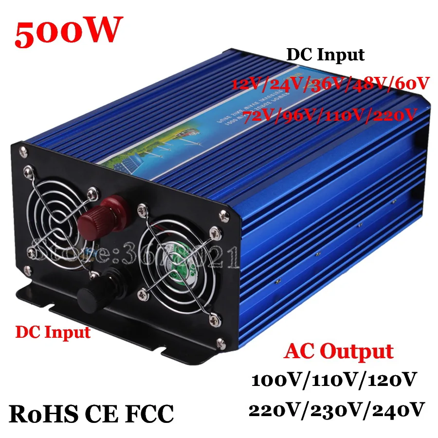 500W Off Grid Inverter 60V/72V/96V/110V to AC 100/110/120/220/230/240Vwith 1000W Surge Power Pure Sine Wave | Обустройство дома