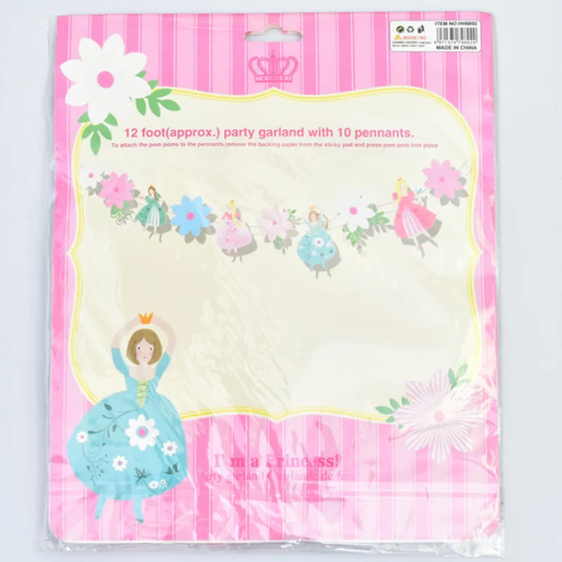 2.8M Flower Fairy Banner Garland Birthday Party Baby Shower Children Room Decoration Party Decoration Supplies