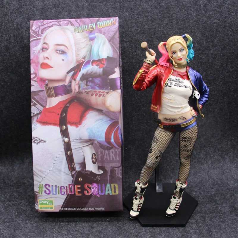 Сумасшедшие игрушки 1:6 DC отряд самоубийц Harley Quinn & Joker фигурка ПВХ кукла аниме