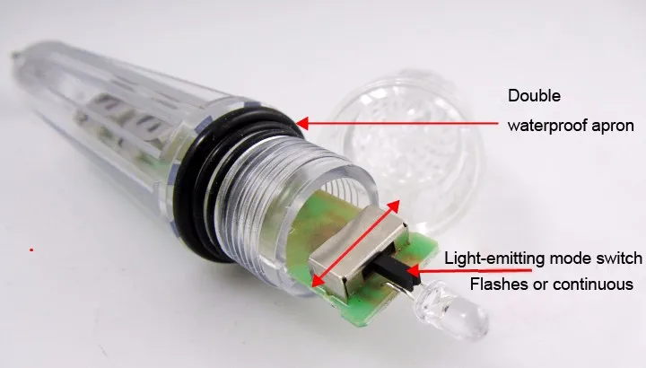 4 шт. 16,5 см 200 м глубокая приманка со светодиодом, мини светодиодный светильник, светодиодный электронный прибор, светящаяся приманка