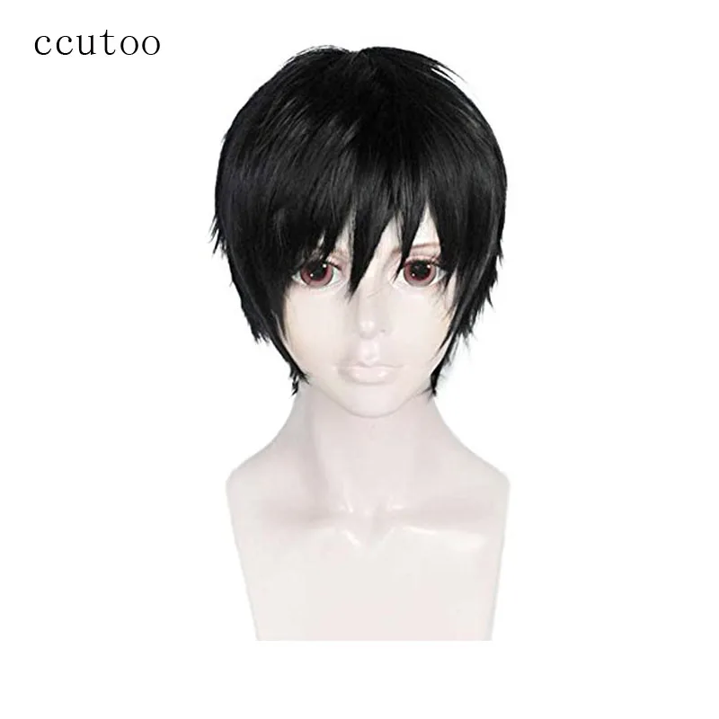 Ccutoo 12 &quotчерный короткий прямой мужской костюм из высокотемпературного синтетического волокна для
