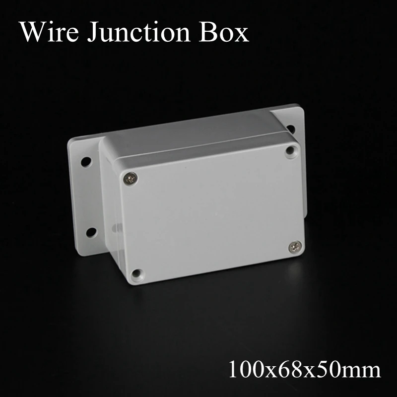 

IP65 100x68x50mm Waterproof Junction Box Plastic Project Box Electrical Connector Terminal Outdoor Enclosure Box Wall Mounting
