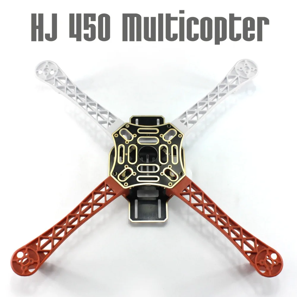 

F02192 HJ 450 Multicopter 450F nylon Fiber Frame Airframe kit Strong Smooth RC KK MK MWC 4-axle DIY Quadcopter plane