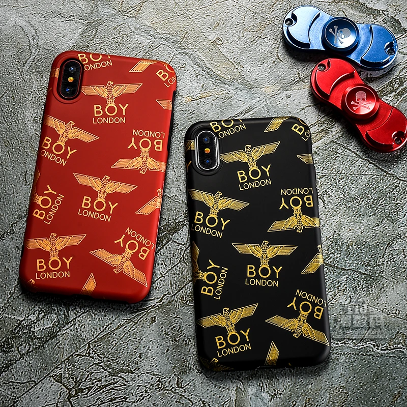 

European and American Tide Brand boy london Couples Drop-proof Soft cover case for iphone 6 6Plus 7 7plus 8 8Plus X phone cases