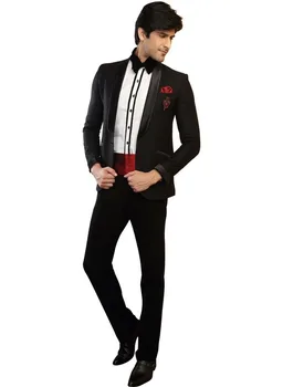 

wedding suits for men tuxedo black custom made suit slim fit 2020 tailor suit