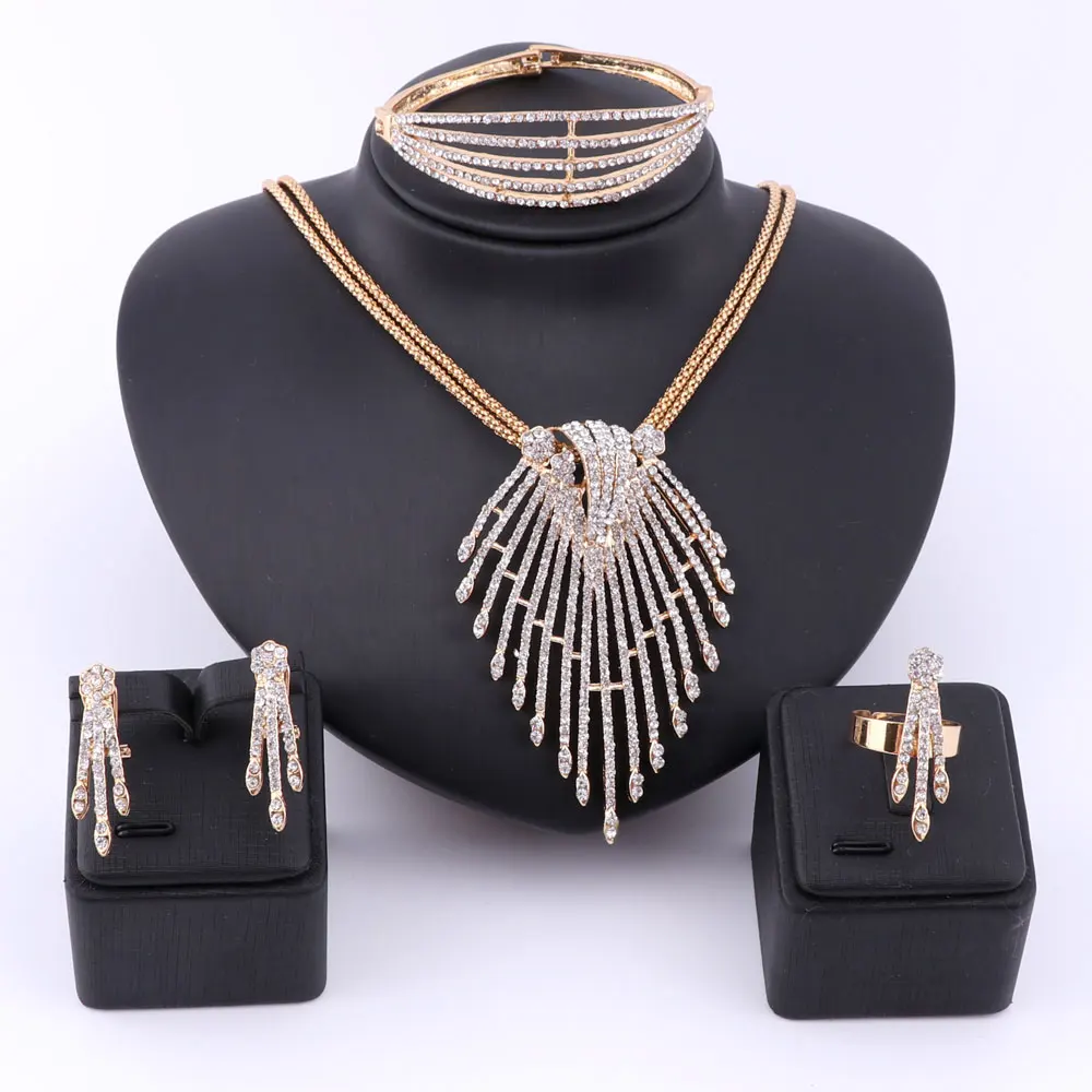 Комплект из колье серёг и кольца золотистого цвета|accessories set|african beads jewelry setbeaded set |