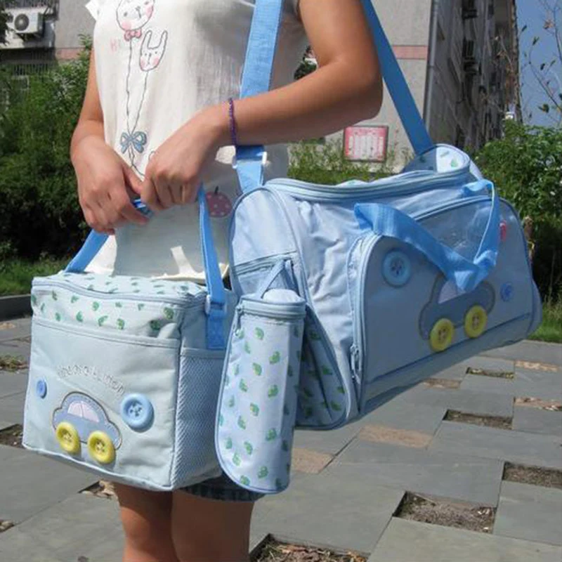 Сумки для детских подгузников для беременных Bolsa Maternidade, 4 шт. в 1, посылка для смены подгузников, вместительная сумка для подгузников, пеленальный коврик, сумка для мам