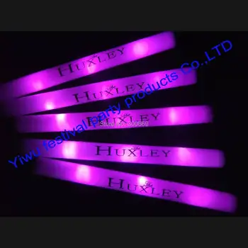 

free shipping led foam stick baton single color with pink
