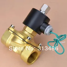Нормальный открытый тип Латунь Часть Электрический электромагнитный клапан N/O 1''