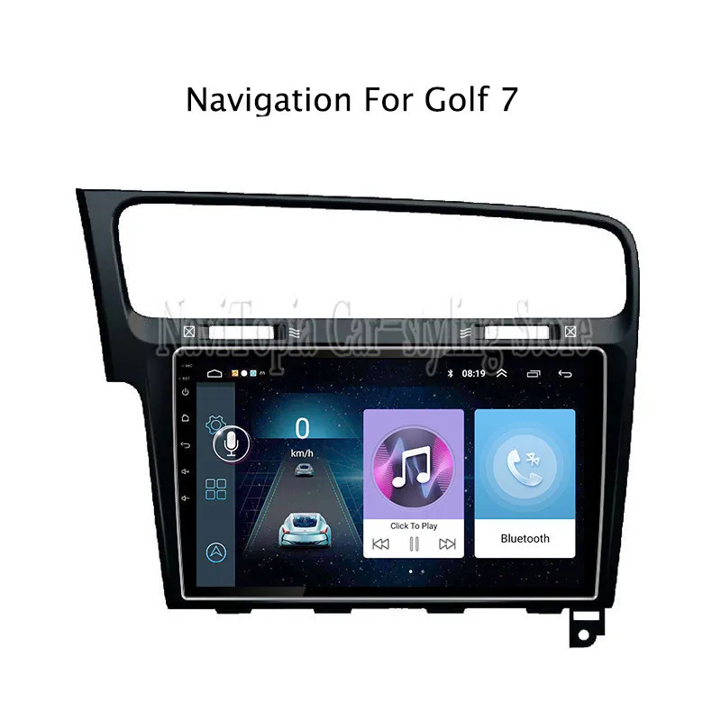 Best 10.1inch Android 9.0 Car Radio GPS Navigation Multimedia Stereo DVD Player for VW golf 7 2014 2015 2016 2017 2018 0