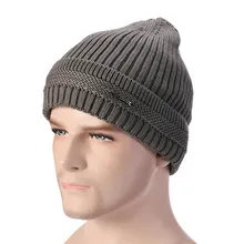 Новинка; Лидер продаж; удобная мужская теплая зимняя Модная вязаная шапка; сезон осень-зима; Лыжная шикарная шапка