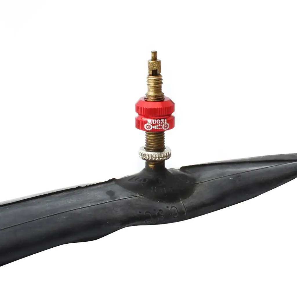 Bike Vacuum Tire Law Mouth Nut Bicycle Tire Inner Tube Valve Caps Valve Inner Nozzle & Vacuum Tire Nozzle Lock Nut Replacement