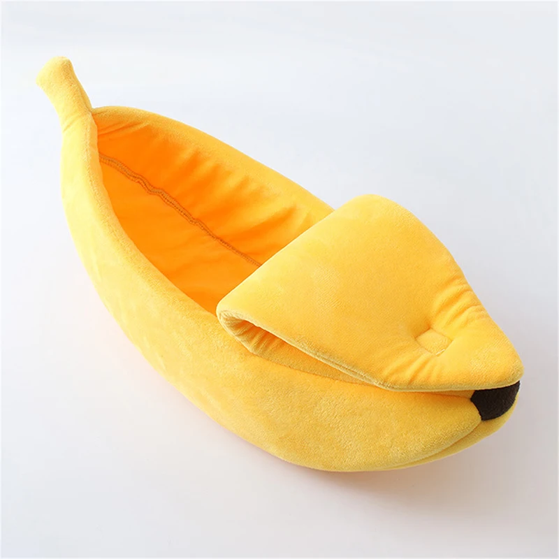  Banana Cat house Closed Cute Cat bed Dog Beds Winter Warm Pet Heated Mat Small Dog Puppy Kennel Hou