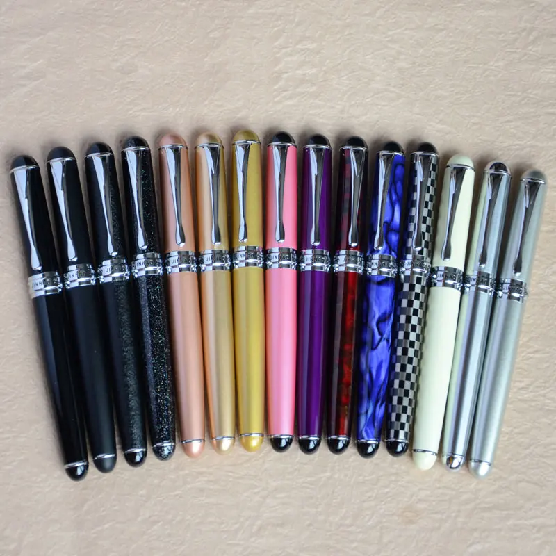 15 видов цветов на выбор JINHAO X750 каллиграфия 1,0 мм перьевая ручка изогнутое перо черный синий проверенный золотой розовый JINHAO 750 лучший подарок