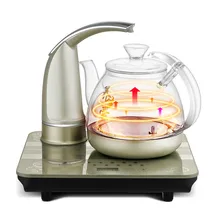 Электрический чайник полностью автоматический Верхний электрический стеклянный вареный чайник чайный набор безопасная функция автоматического выключения